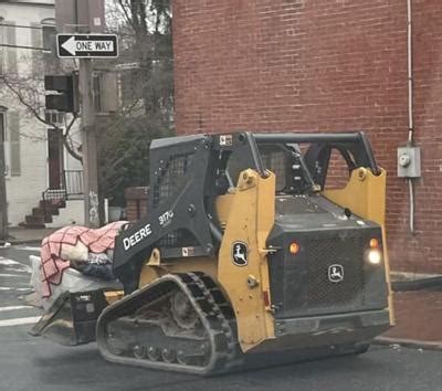 Man stopped after driving track loader through Frederick, 